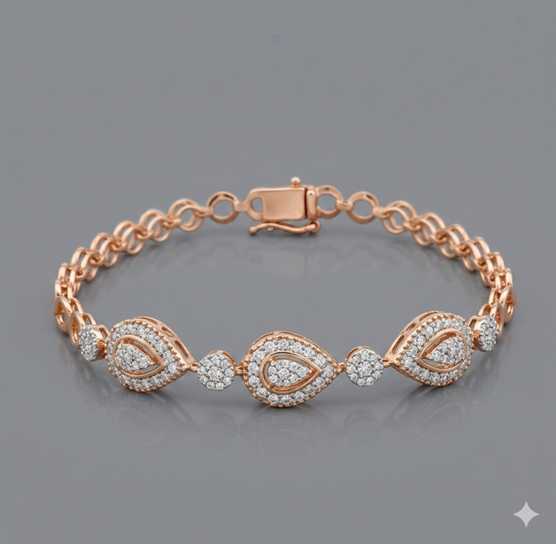 Supple Beaded Mine Diamond Bracelet