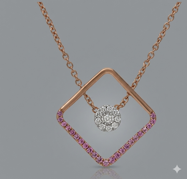 Detailed Diamond Pendant
