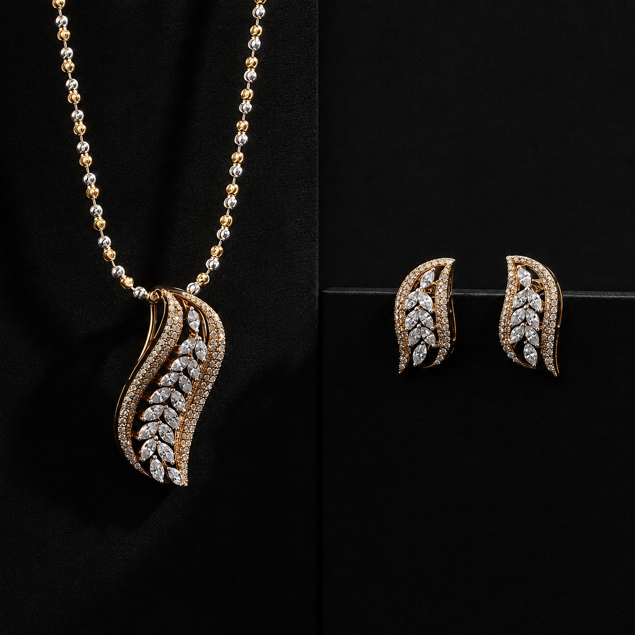 Detailed Diamond Pendant